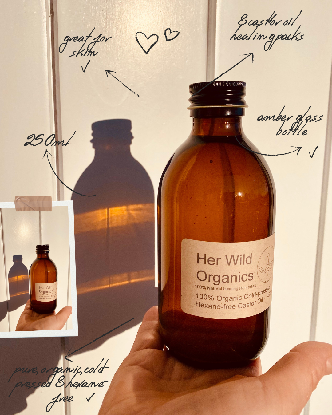Castor Oil ~ Organic, cold-pressed & hexane-free - Image 5