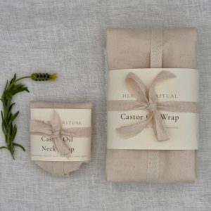 Organic Abdominal and Neck Wrap Set - Plastic & Vinyl-Free - Handmade in the UK